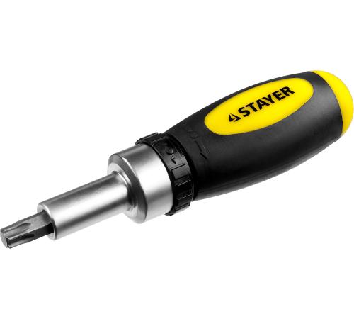 STAYER Compact-38, 38 предм., реверсивная отвертка с насадками (2557-H38)