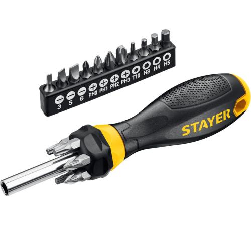STAYER Hercules-B18, 18 предм., отвертка-битодержатель с насадками (2545-H5)