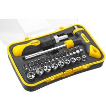 STAYER T-Compact-43, 43 предм., реверсивная отвертка с насадками (25084-H43)