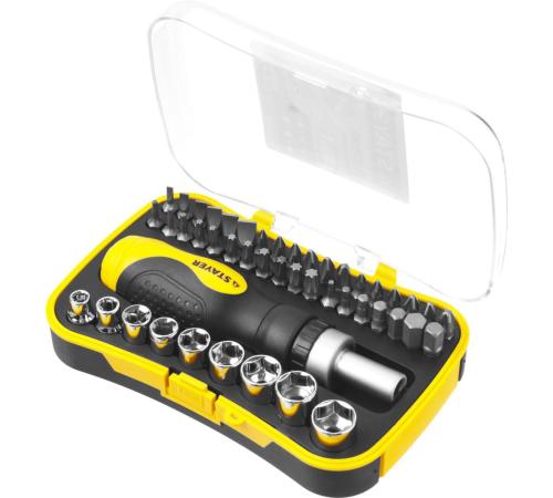 STAYER Compact-46, 46 предм., реверсивная отвертка с насадками (25084-H46)