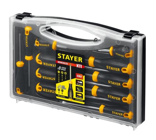 STAYER Hercules-K11 набор отверток 11 шт
