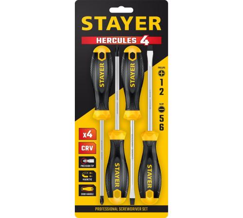 STAYER Hercules, 4 предм., набор отверток (2513-H4)