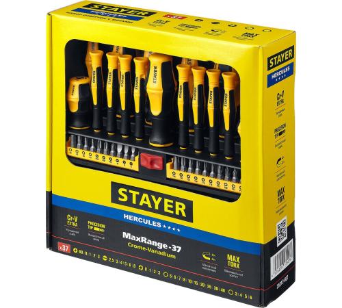 STAYER Hercules-Pro-37, 37 предм., набор отверток с насадками (25312-H37)