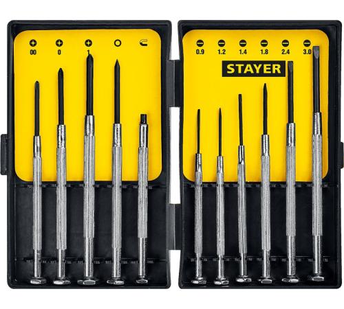 STAYER 11 предм., часовые отвертки (2560-H11)