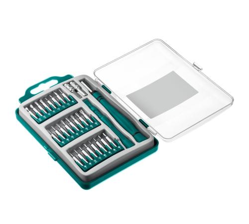 KRAFTOOL Precision-28, 28 предм., отвертка для точных работ (25677)
