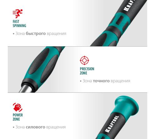KRAFTOOL Precision-51, 51 предм., для точных работ, отвертка (25691)