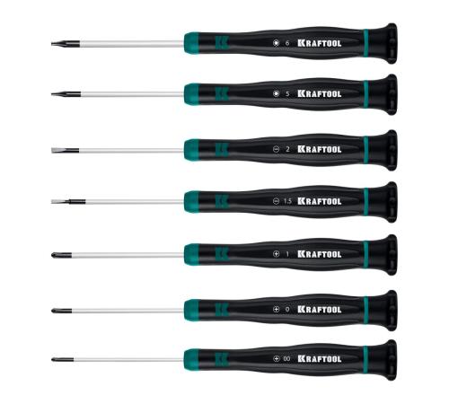 KRAFTOOL Precision 7, 7 предм., Набор отверток (25686)