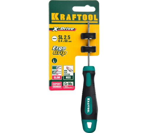 KRAFTOOL Х-Drive, SL2.5 x 60, отвертка (250071-2.5-060)