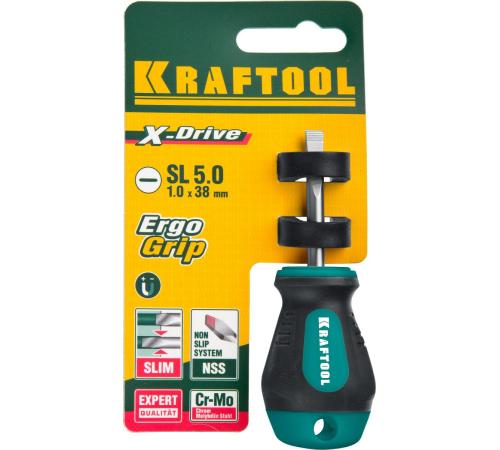 KRAFTOOL Х-Drive, SL5 x 38, отвертка (250071-5.5-038)