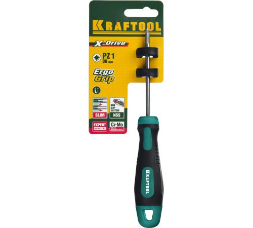 KRAFTOOL Х-Drive, PZ1 x 80, отвертка (250073-1-080)