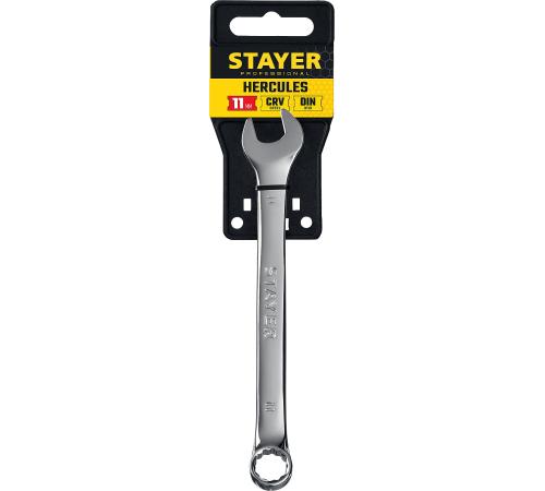 STAYER HERCULES, 11 мм, комбинированный гаечный ключ, Professional (27081-11)