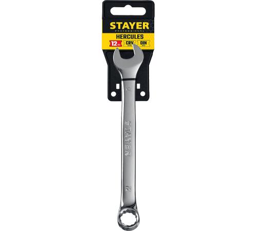 STAYER HERCULES, 12 мм, комбинированный гаечный ключ, Professional (27081-12)