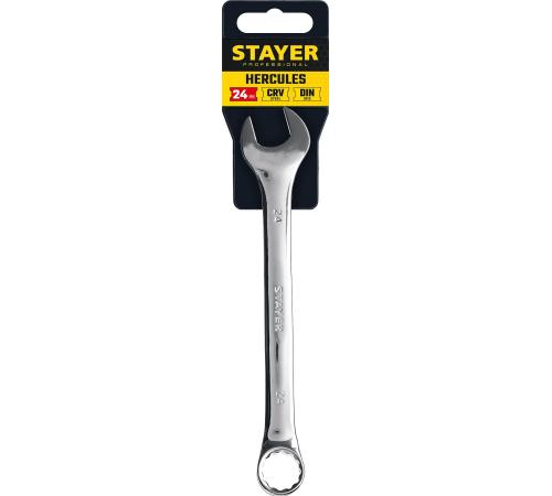 STAYER HERCULES, 24 мм, комбинированный гаечный ключ, Professional (27081-24)