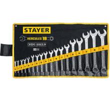 STAYER HERCULES, 18 шт, 6 - 32 мм, набор комбинированных гаечных ключей, Professional (27081-H18)