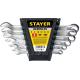 STAYER HERCULES, 6 шт, 6 - 14 мм, набор комбинированных гаечных ключей, Professional (27085-H6)