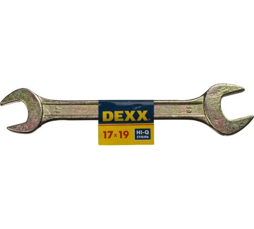 DEXX 17 x 19 мм, рожковый гаечный ключ (27018-17-19)