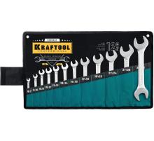 KRAFTOOL 12 шт, 6 - 32 мм, набор рожковых гаечных ключей (27033-H12)
