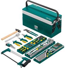 KRAFTOOL GRAND-131, 131 предм., (1/2″+1/4″), универсальный набор инструмента (27978-H131)