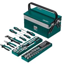 KRAFTOOL GRAND-99, 99 предм., (1/2″+1/4″), Универсальный набор инструмента (27978-H99)