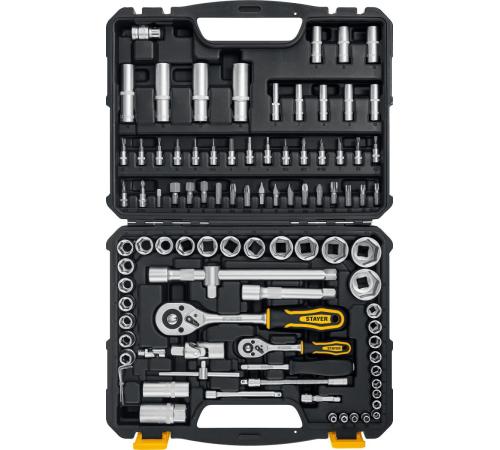 STAYER AUTO 94, 94 предм., (1/2″+1/4″), универсальный набор инструмента, Professional (27760-H94)