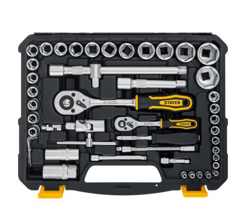 STAYER AUTO 94, 94 предм., (1/2″+1/4″), универсальный набор инструмента, Professional (27760-H94)
