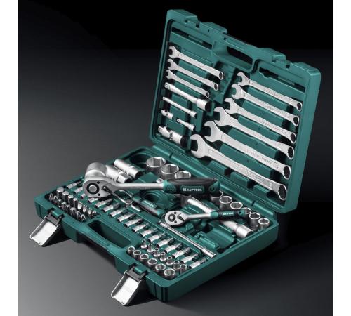 KRAFTOOL X-Drive 82, 82 предм., (1/2″+1/4″), универсальный набор инструмента (27887-H82)