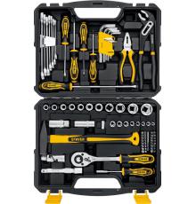 STAYER UNIVERSAL 83, 83 предм., (1/2″+ 1/4″), универсальный набор инструмента, Professional (27710-H83)