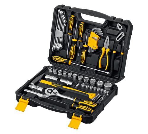 STAYER UNIVERSAL 83, 83 предм., (1/2″+ 1/4″), универсальный набор инструмента, Professional (27710-H83)