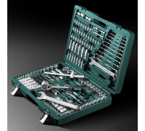 KRAFTOOL X Drive, 216 предм., (1/2″+3/8″+1/4″), универсальный набор инструмента (27888-H216)