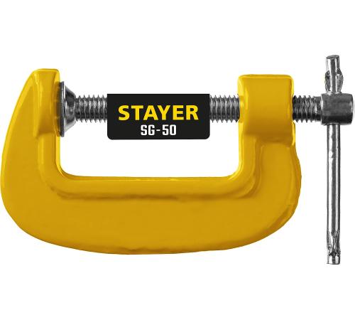 STAYER SG-50, 50 мм, чугунная струбцина G (3215-050)
