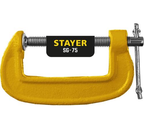 STAYER SG-75, 75 мм, чугунная струбцина G (3215-075)