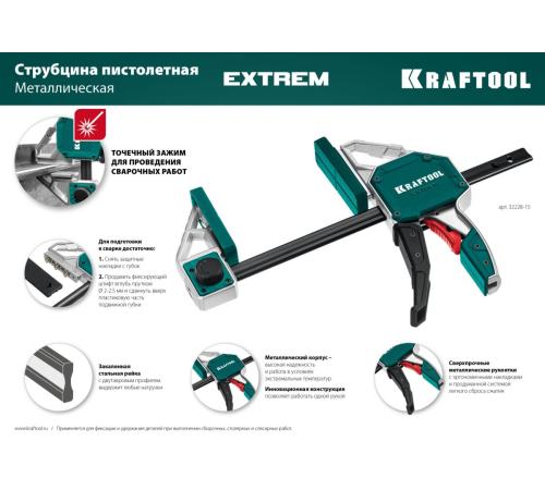 KRAFTOOL Extrem 900/95, пистолетная струбцина (32228-90)