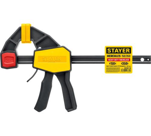 STAYER Hercules, 150/330 мм, пистолетная струбцина, Professional (32242-15)