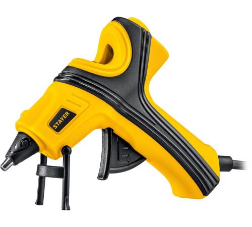 STAYER PRO 7, d 7 мм, 7 г/мин, электрический, пистолет термоклеевой, Professional (0681-07)