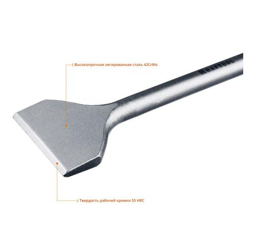 KRAFTOOL ALLIGATOR, 80 х 300 мм, SDS-max, плоское широкое зубило (29335-80-300)
