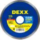 DEXX Clean Aqua Cut, 115 мм, (22.2 мм, 5 х 1.7 мм), сплошной алмазный диск (36703-115)