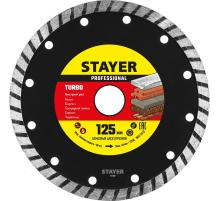 STAYER TURBO 125 мм (22.2 х 7 х 2.0 мм), сегментированный алмазный диск (3662-125)