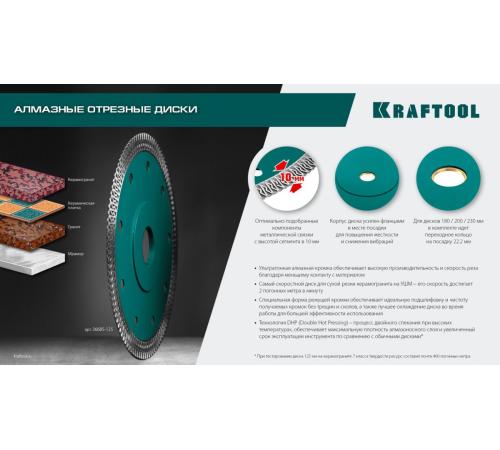 KRAFTOOL ULTRA-THIN 125х1.2 мм ультратонкий алмазный диск (36685-125)