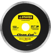STAYER Clean Cut, 150 мм, (25.4 мм, 5 х 1.9 мм), сплошной алмазный диск, Professional (3665-150)
