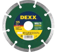 DEXX Multi Universal, 125 мм, (22.2 мм, 7 х 1.9 мм), сегментный алмазный диск (36701-125)