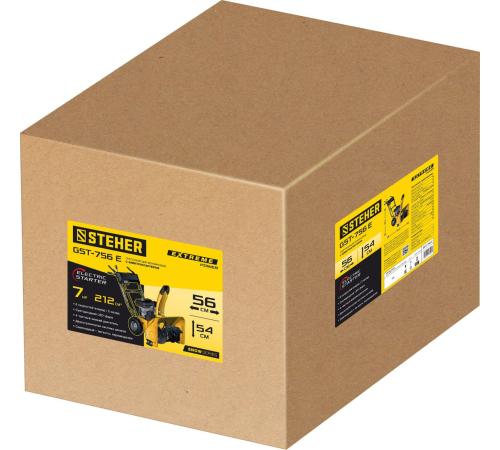 STEHER 56 см, бензиновый снегоуборщик с электростартером, EXTREM (GST-756E)