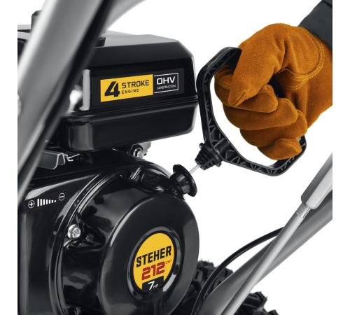 STEHER 62 см, бензиновый снегоуборщик с электростартером, EXTREM (GST-762E)