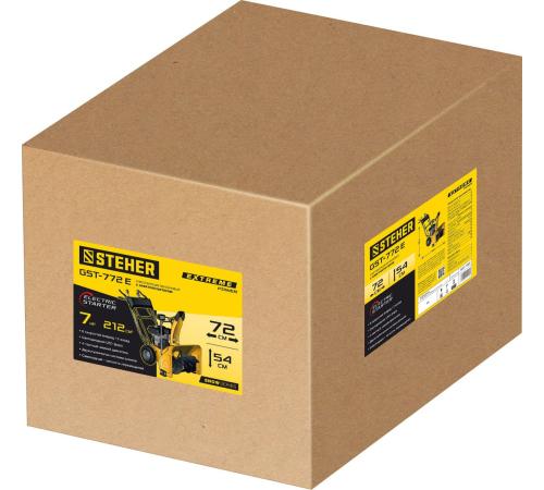 STEHER 72 см, бензиновый снегоуборщик с электростартером, EXTREM (GST-772E)