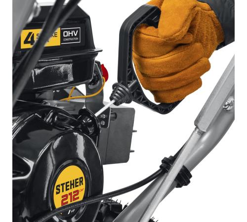STEHER 72 см, бензиновый снегоуборщик с электростартером, EXTREM (GST-772E)