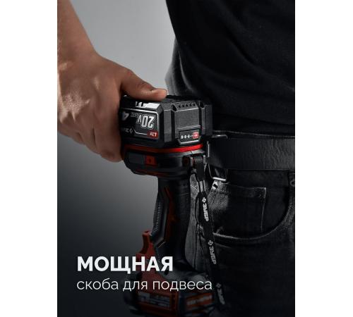 ЗУБР 20 В, 180 Н·м, 1 АКБ LMS (2 А·ч), бесщеточный ударный винтоверт, сумка (ВБУ-180-21)