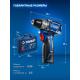 ЗУБР КОМПАКТ #4, набор: дрель-шуруповерт + LED фонарь, BRUSHLESS, 12 В, 45 Н·м, 2 АКБ тип Т7 (2 А·ч), кейс, Профессионал (DB-121-22F)