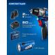 ЗУБР КОМПАКТ #4, набор: дрель-шуруповерт + LED фонарь, BRUSHLESS, 12 В, 45 Н·м, 2 АКБ тип Т7 (2 А·ч), кейс, Профессионал (DB-121-22F)