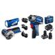ЗУБР КОМБИ #5 набор: дрель-шуруповерт + мини УШМ + LED фонарь, BRUSHLESS, 12 В, 45 Н·м, 2 АКБ тип Т7 (4 и 2 А·ч), кейс, Профессионал (DB-125-42ABF)