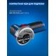 ЗУБР КОМБИ #5 набор: дрель-шуруповерт + мини УШМ + LED фонарь, BRUSHLESS, 12 В, 45 Н·м, 2 АКБ тип Т7 (4 и 2 А·ч), кейс, Профессионал (DB-125-42ABF)