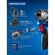 ЗУБР КОМБИ #5 набор: дрель-шуруповерт + мини УШМ + LED фонарь, BRUSHLESS, 12 В, 45 Н·м, 2 АКБ тип Т7 (4 и 2 А·ч), кейс, Профессионал (DB-125-42ABF)